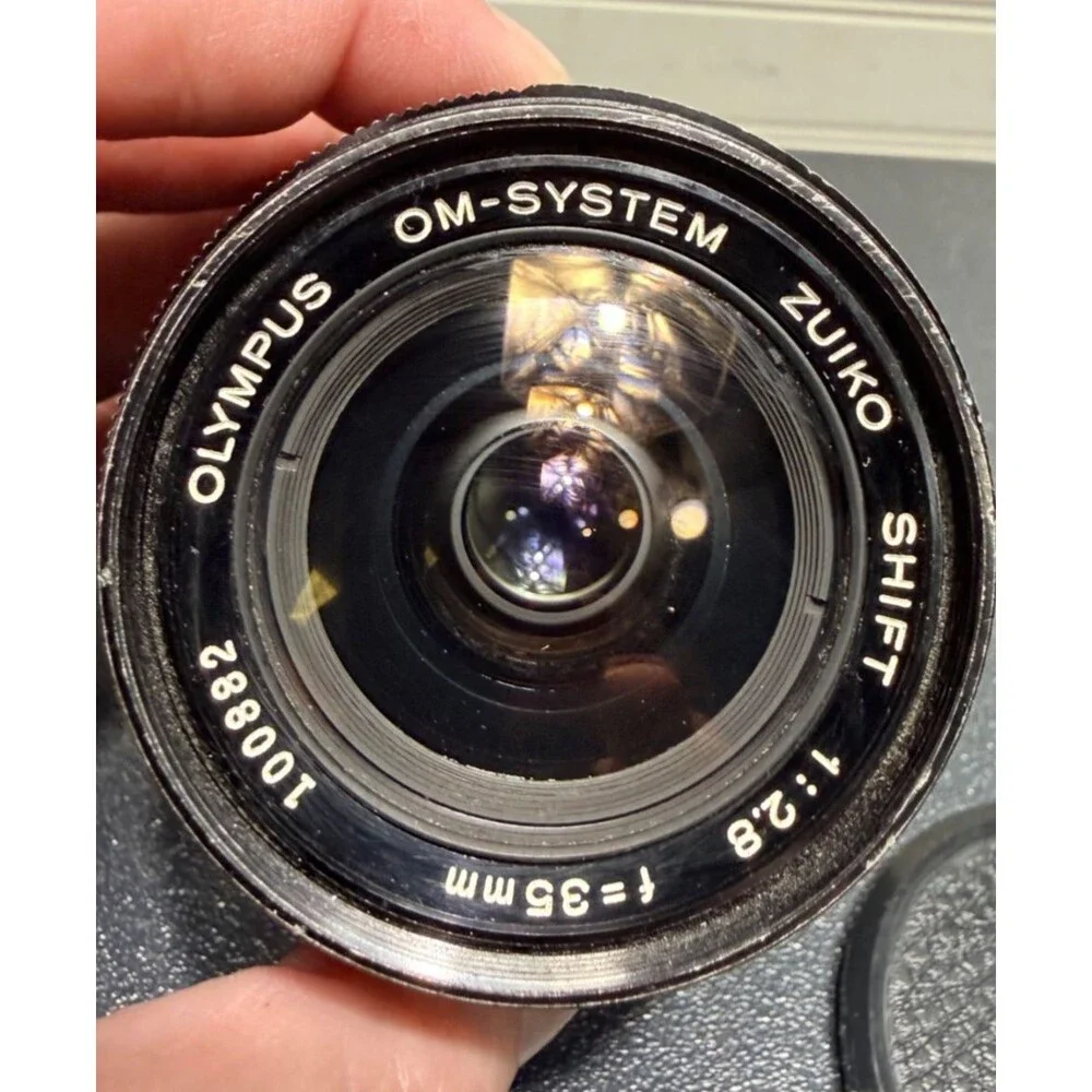 Vtg Olympus OM system 35mm f2.8 Zuiko Shift Lens